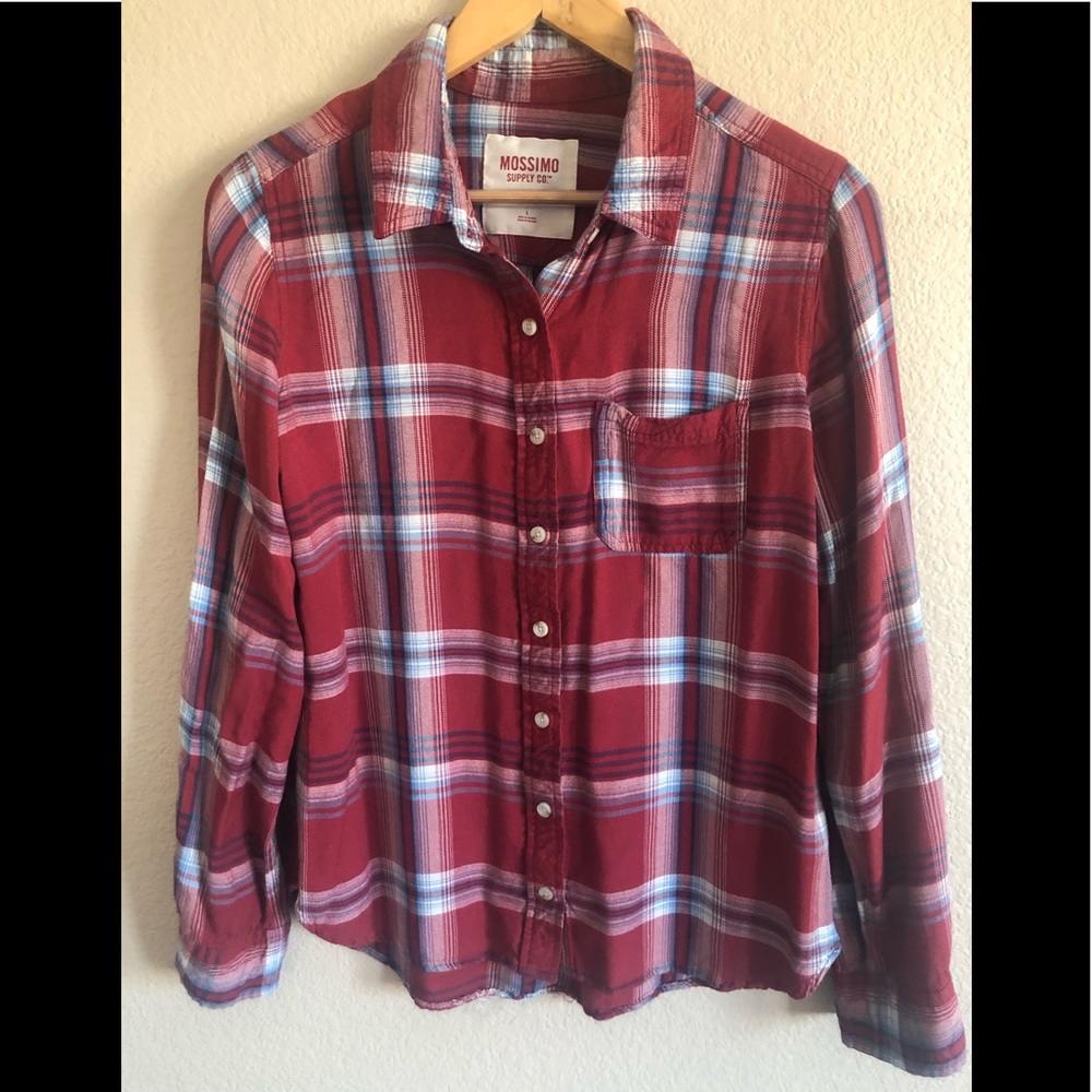Red Plaided Mossimo Shirt